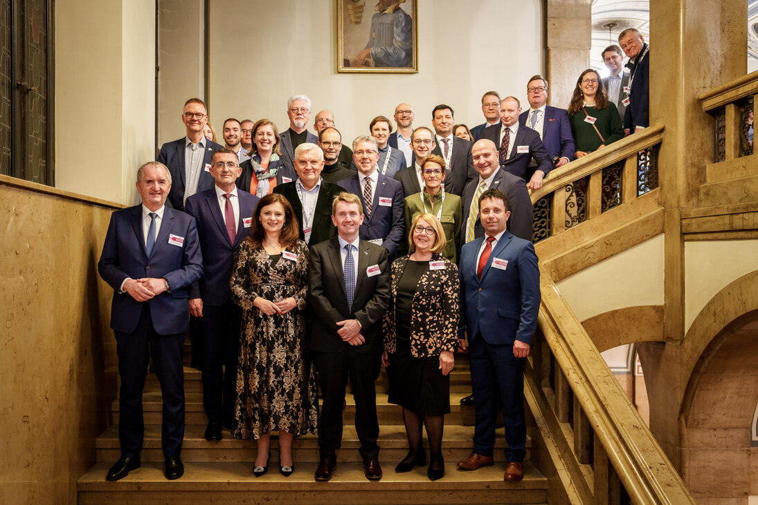 Members of the ECON Commission in the townhall of Chemnitz.